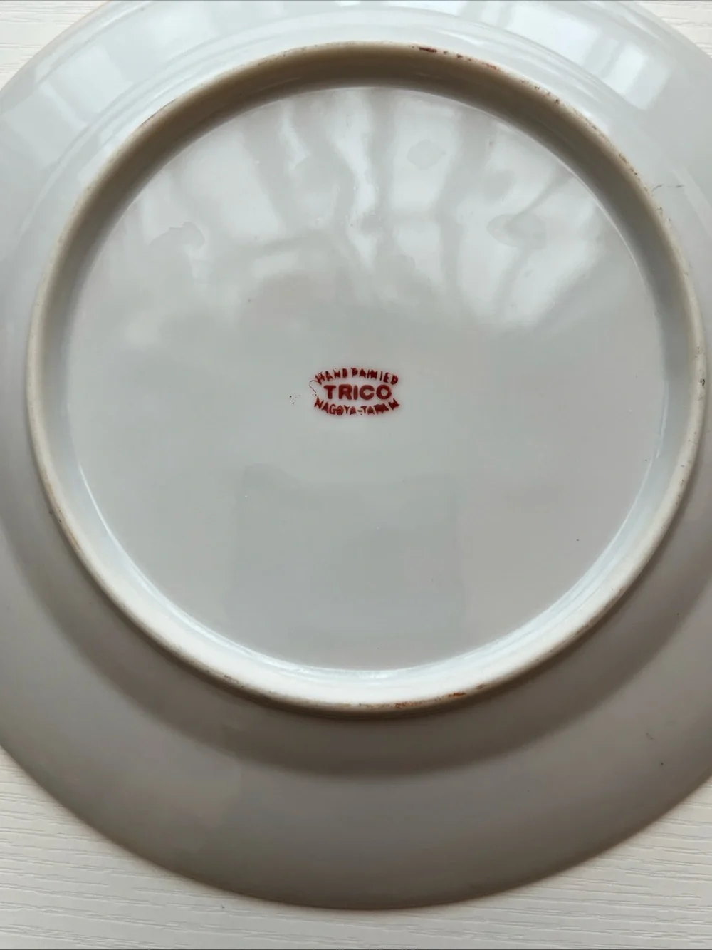 5 Trico Nagoya Japan Lusterware Plates Hand Paint Sunset Cottage Landscape 1930s